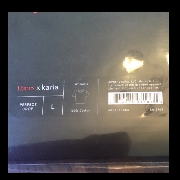 Hanes X Karla “Perfect Crop” Tee (NWT) (Size: Large) - Picture 9 of 9